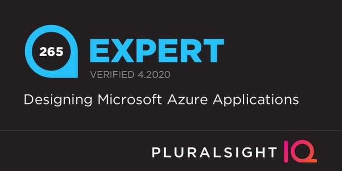 Pluralsight Azure Expert